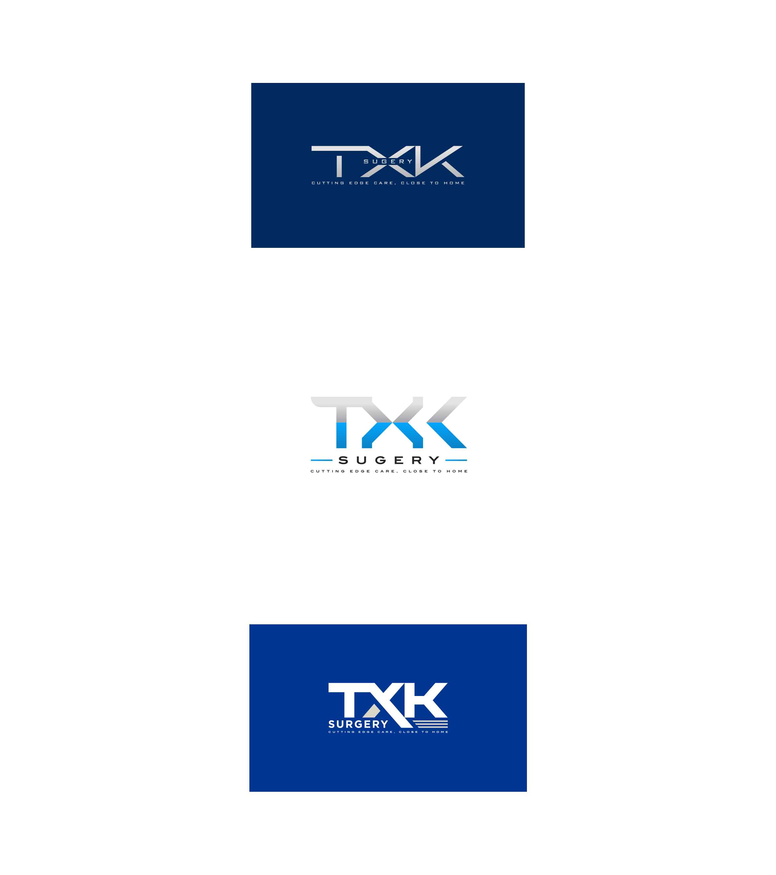 TXK Surgery Initial Logo Options