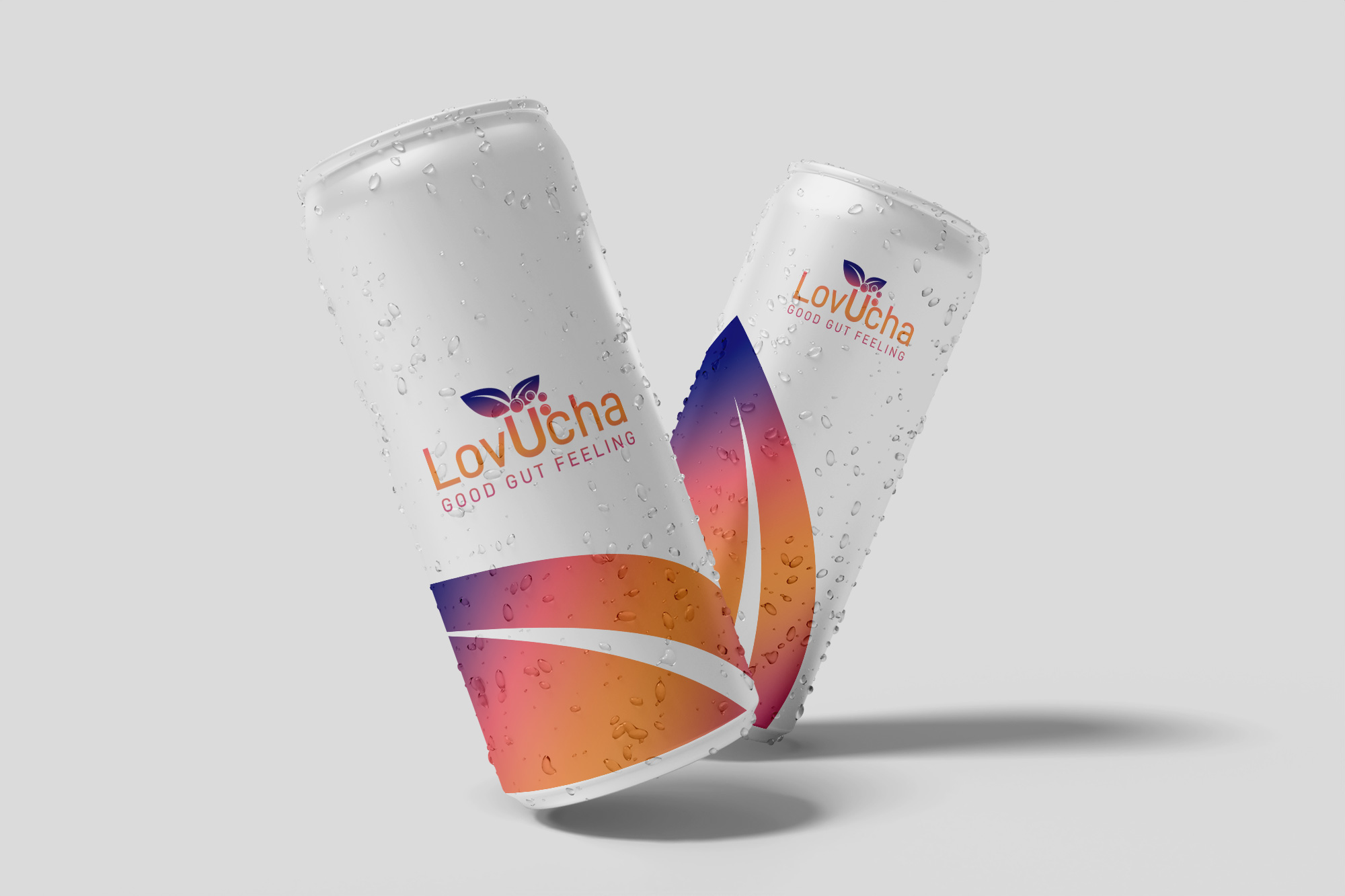 Final logo on lovucha bottle