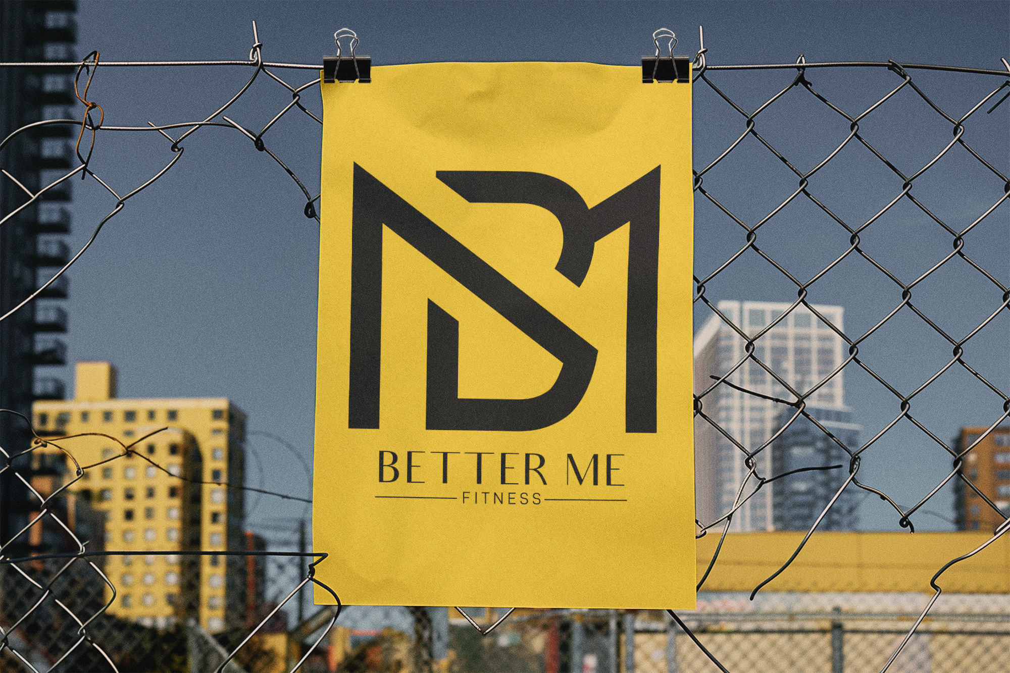 Final Logo on Gym Poster
