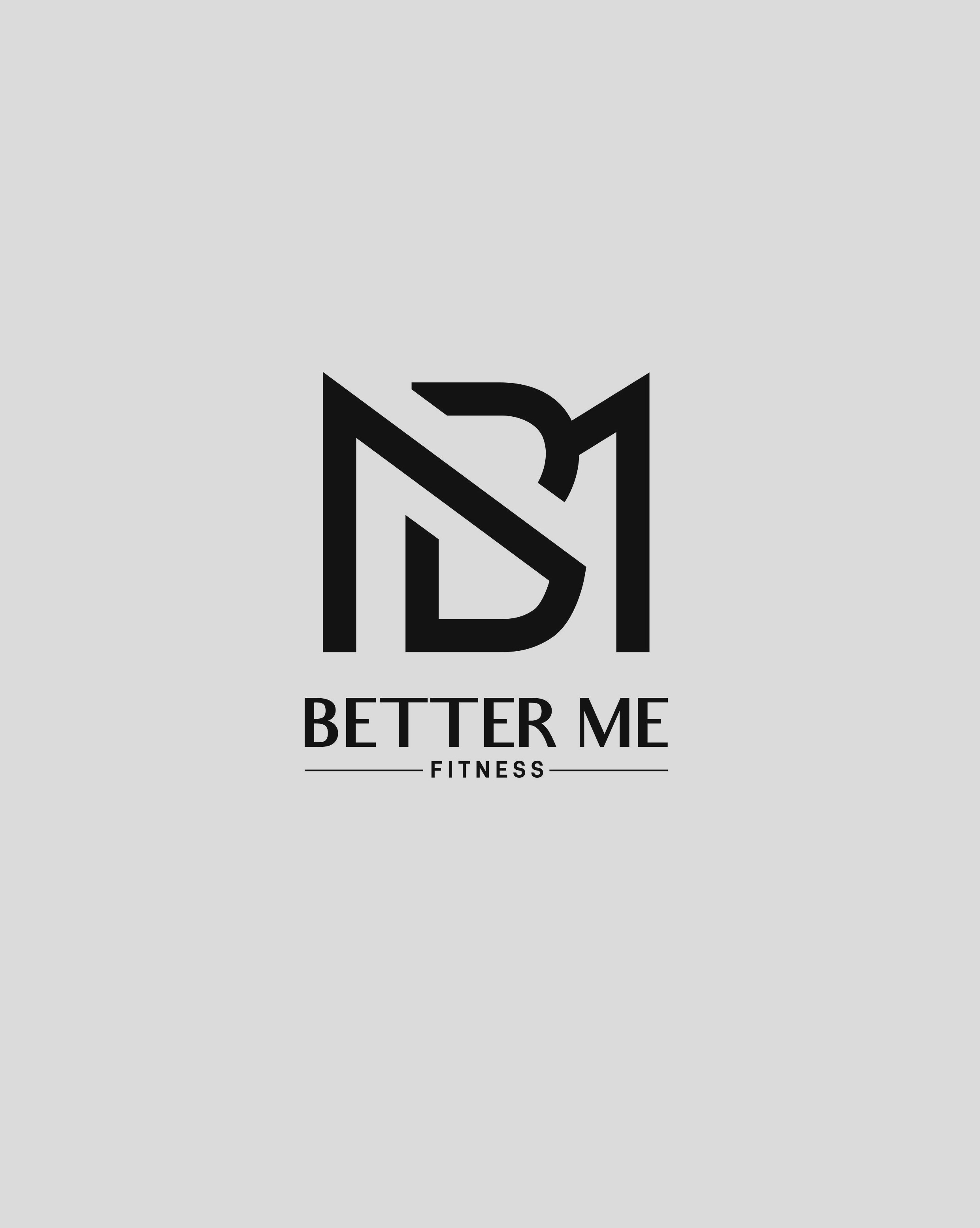 Better Me Fitness logo sheet 04 presenting contemporary logo variations and color applications