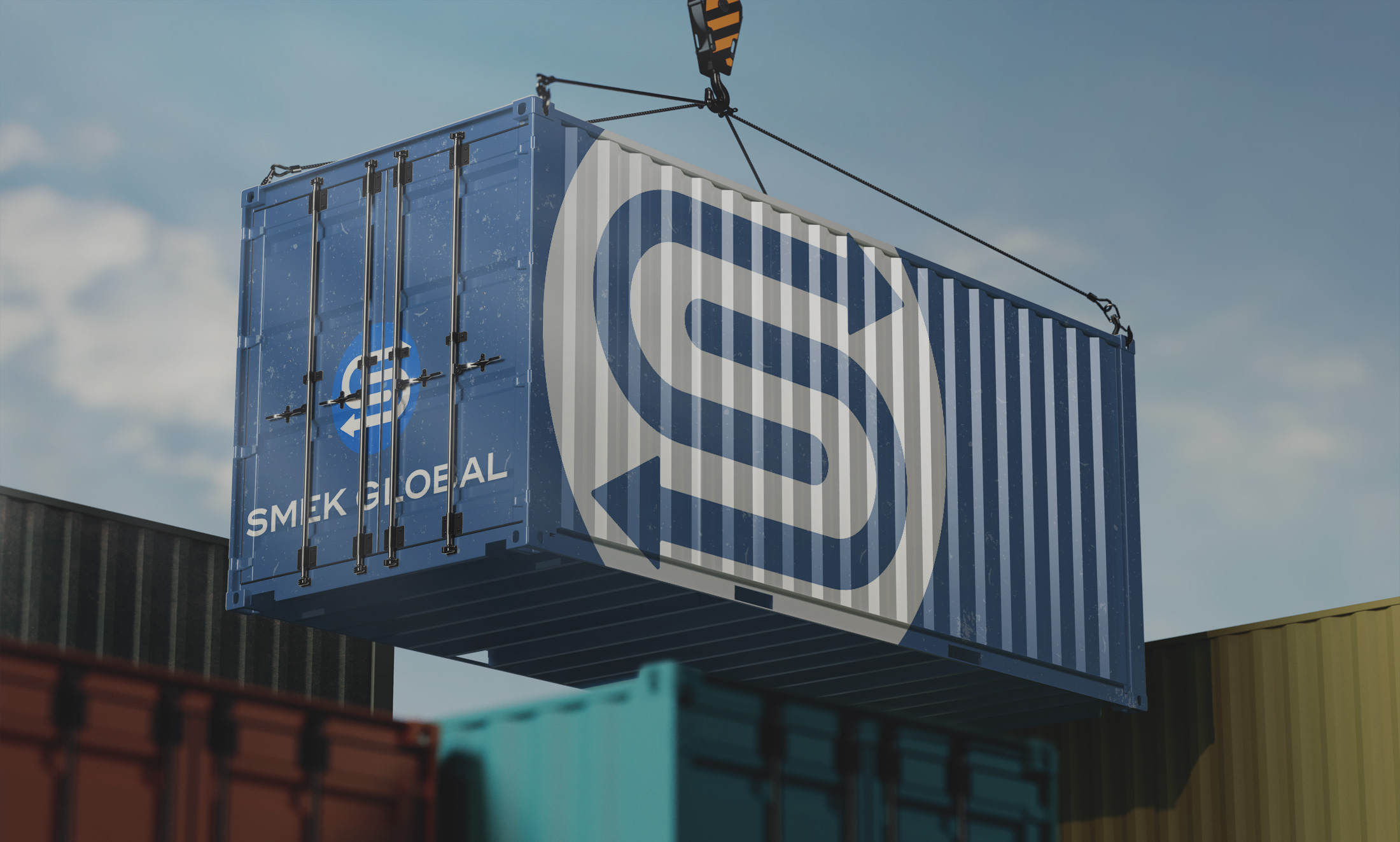Logo Mockup on Container