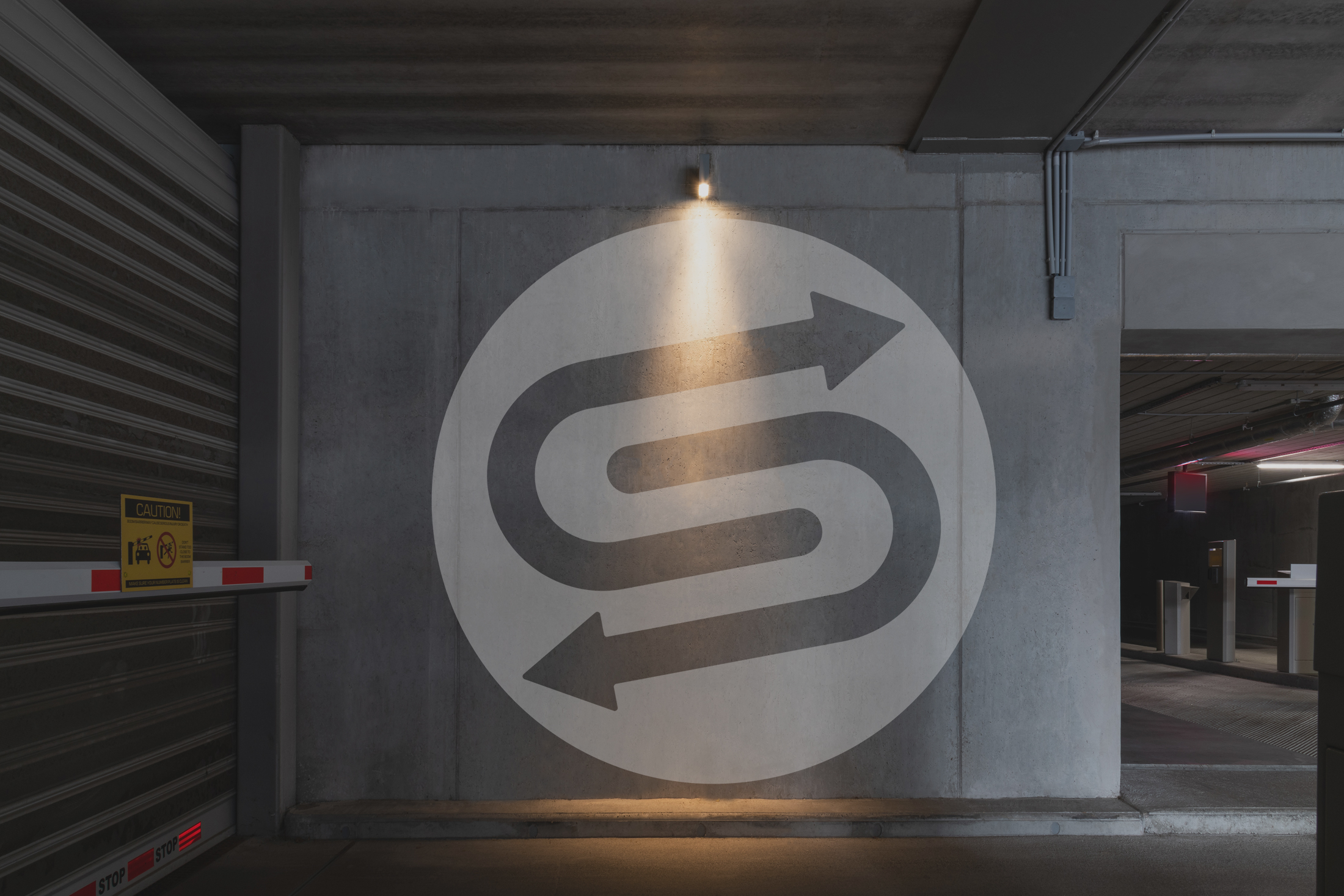 Logo Mockup on Industrial Indoor
