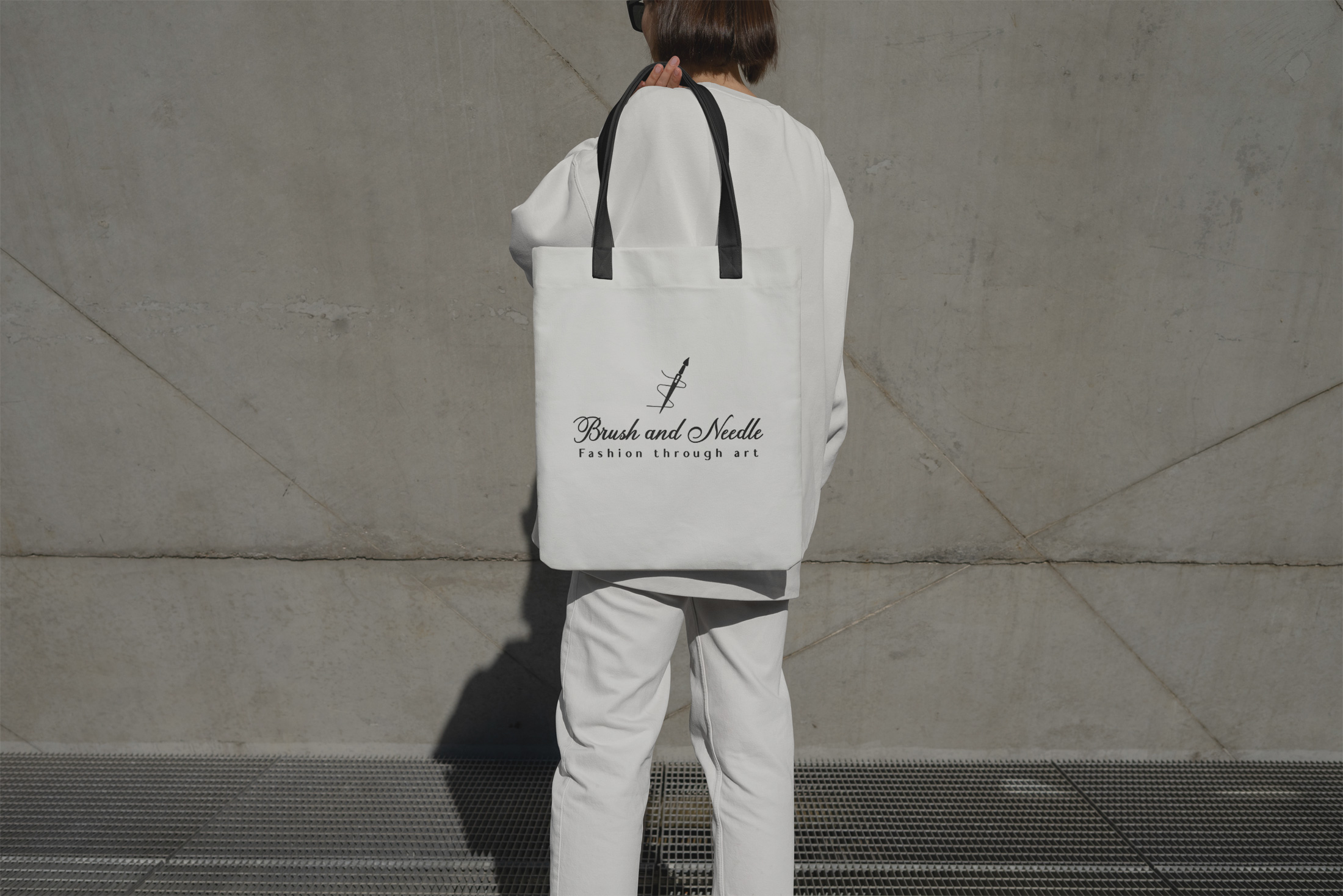 Brush and Needle Tote Bag Image