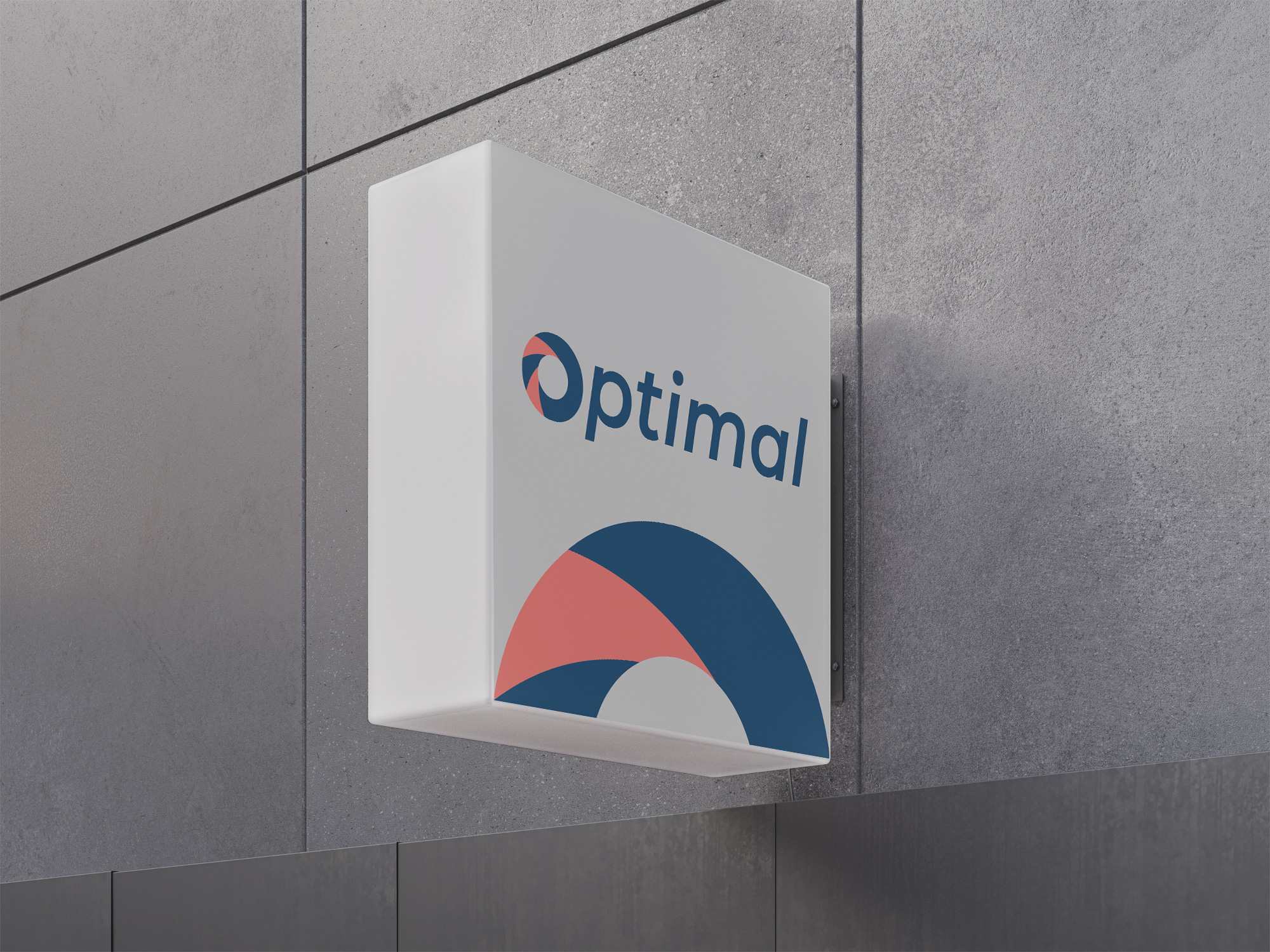 Optimal logo on signage