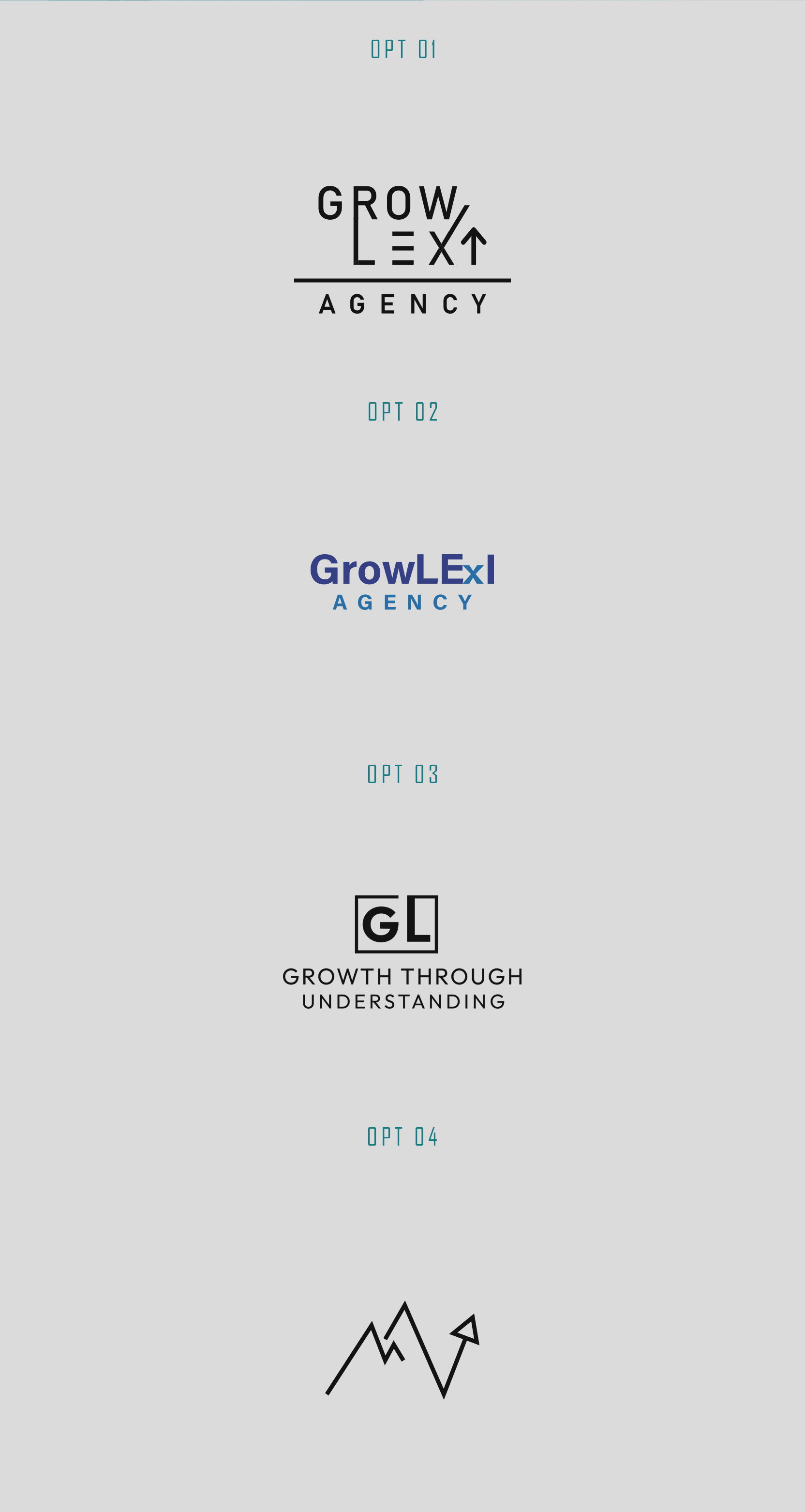 Initial logo designs