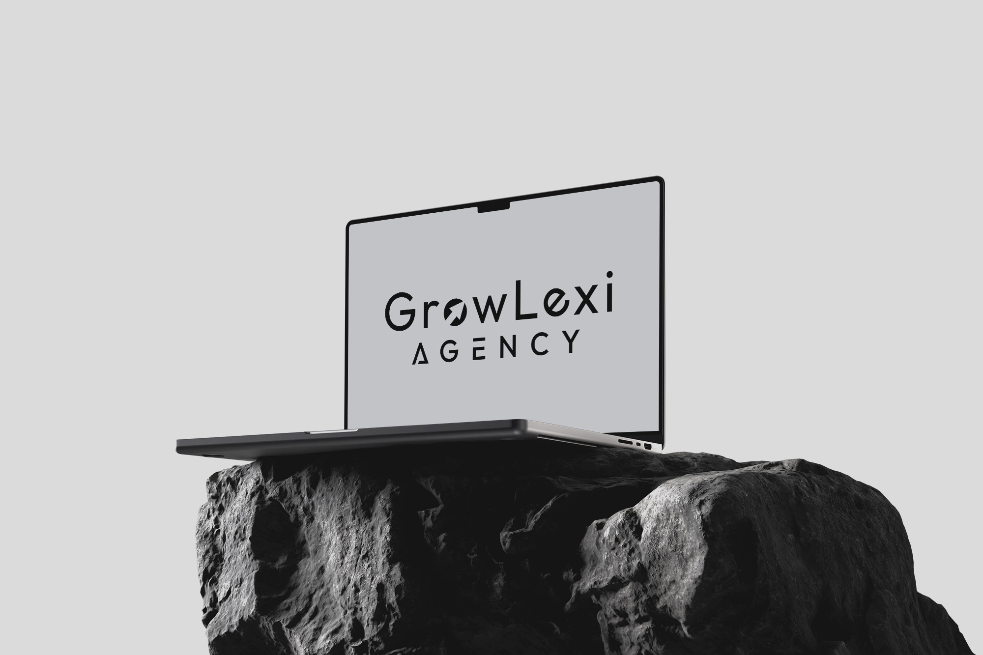 GrowLexi AGENCY logo on a blue background
