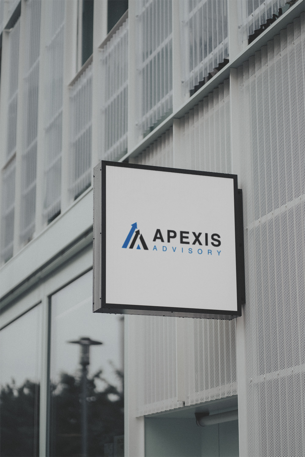 Final Design Square Sign Mockup