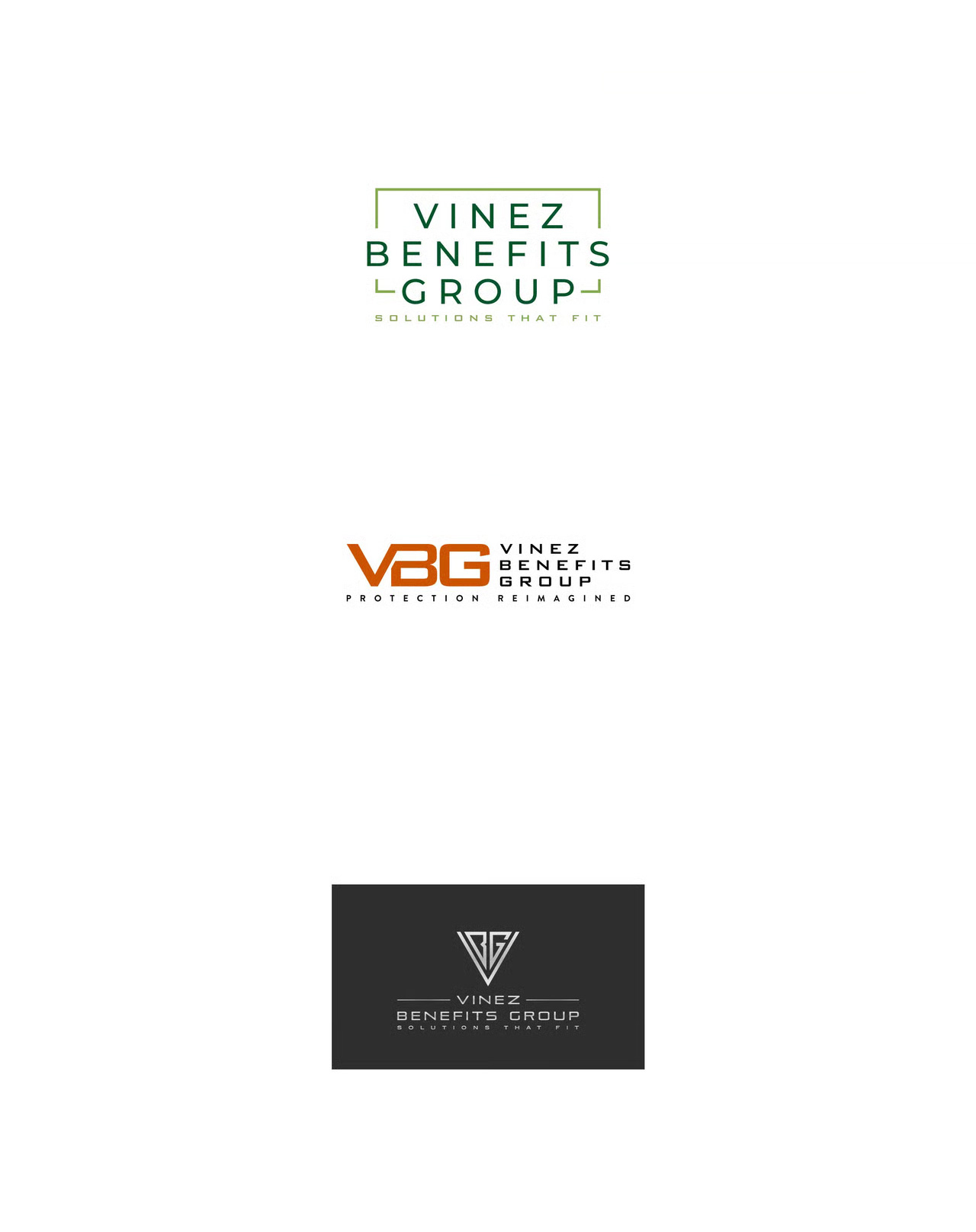 Initial logo design options