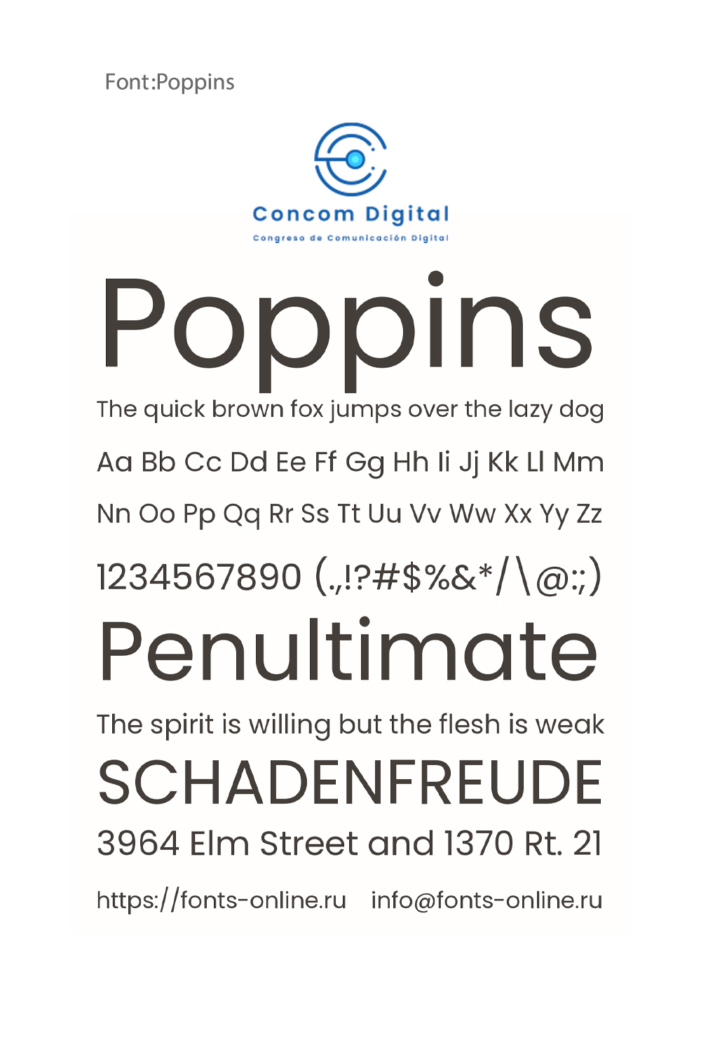 Poppins Font Display