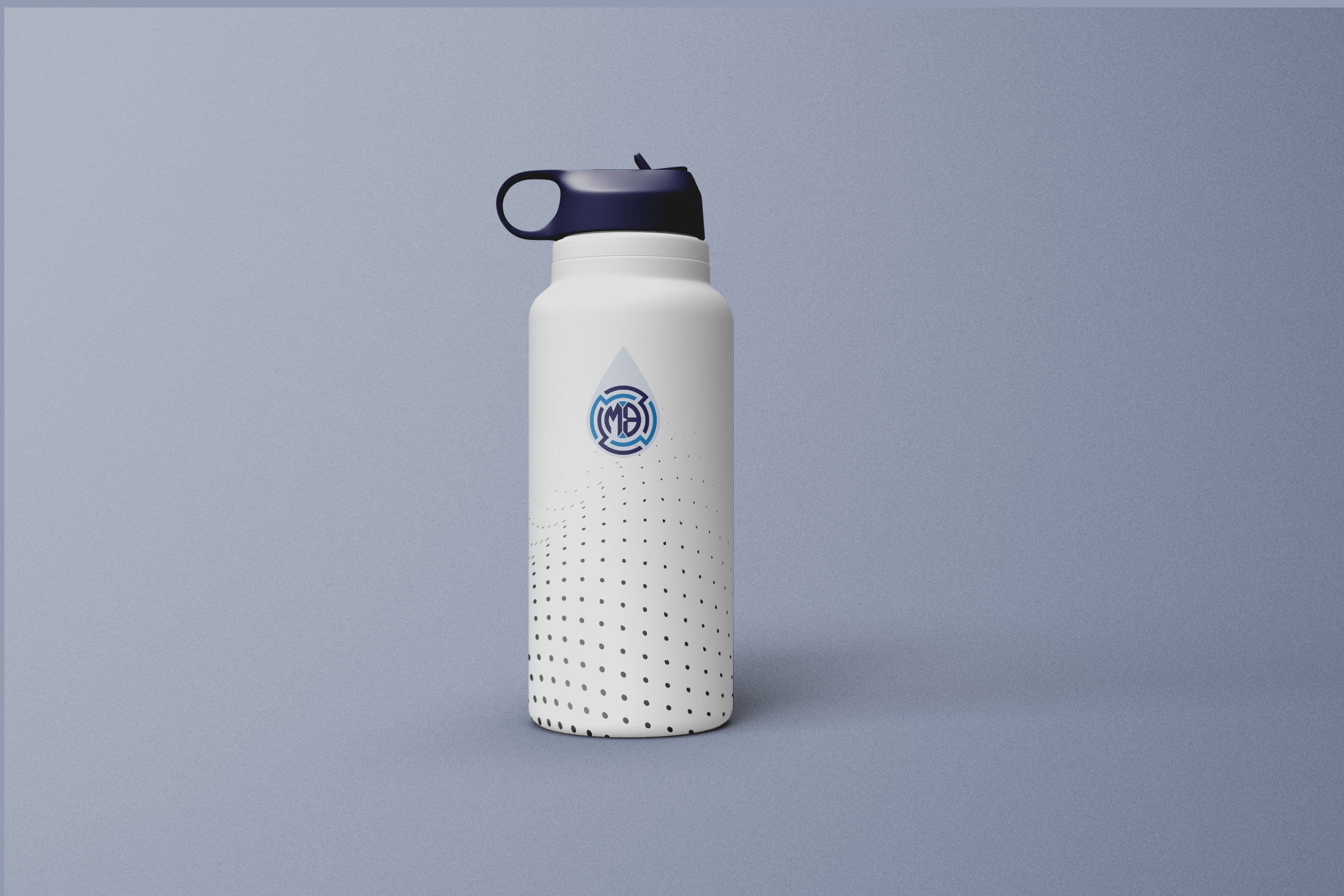 Final Logo on Water Bottle