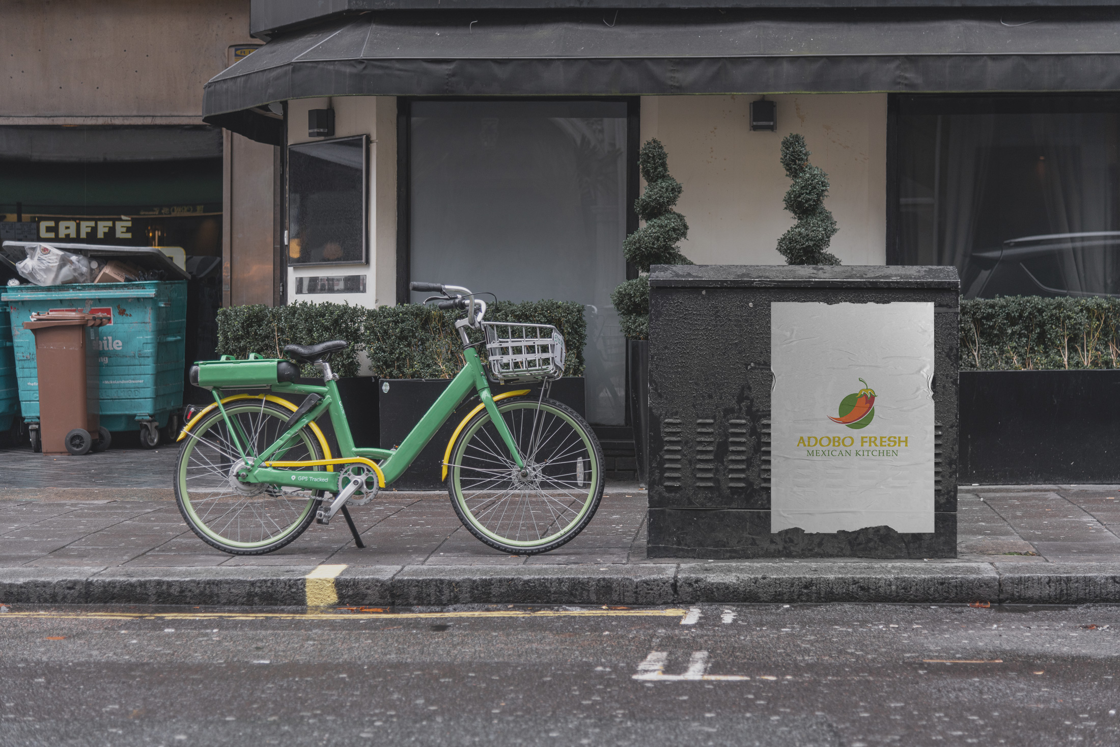 Posters showcasing the logo