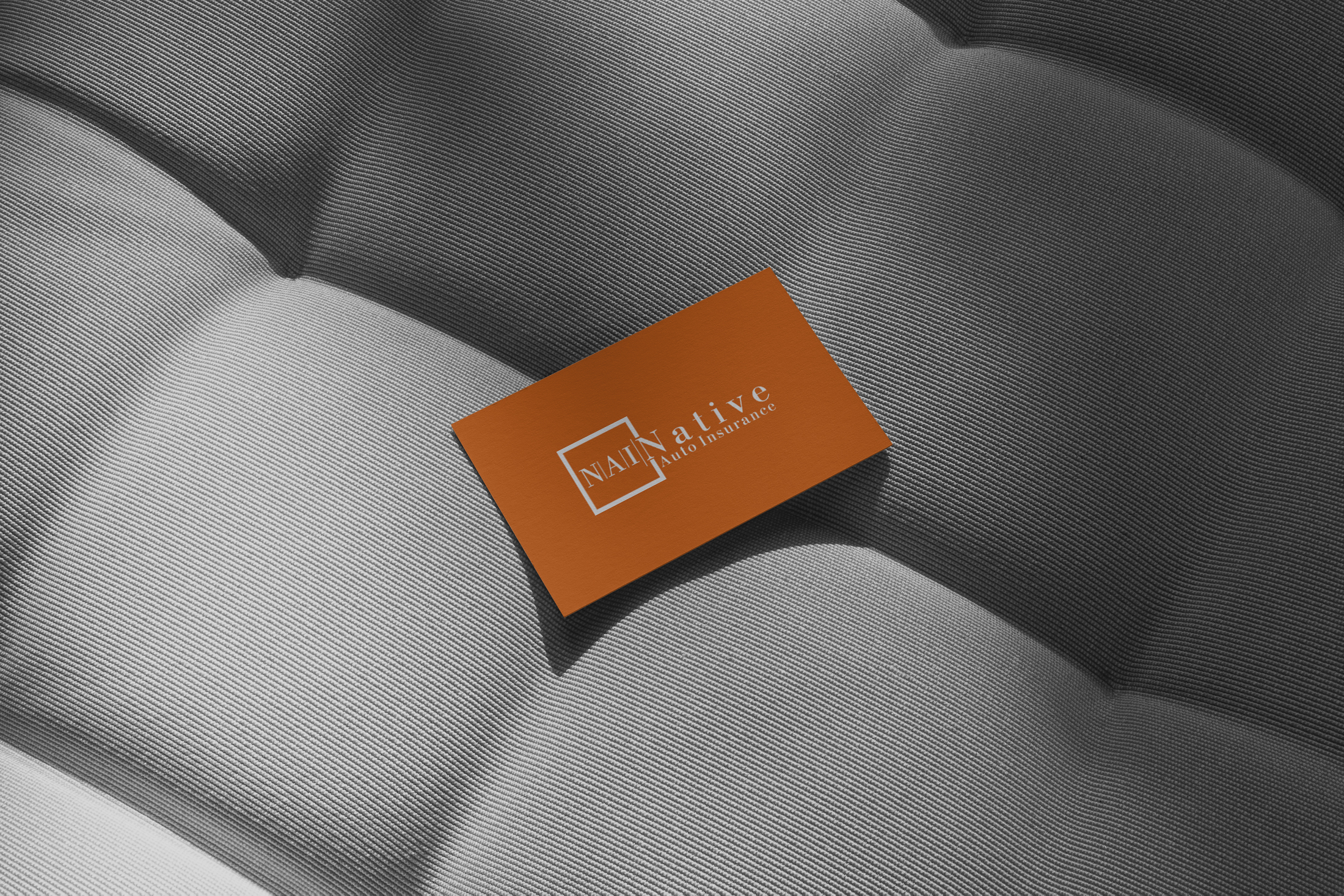 Native Auto Insurance logo on business card
