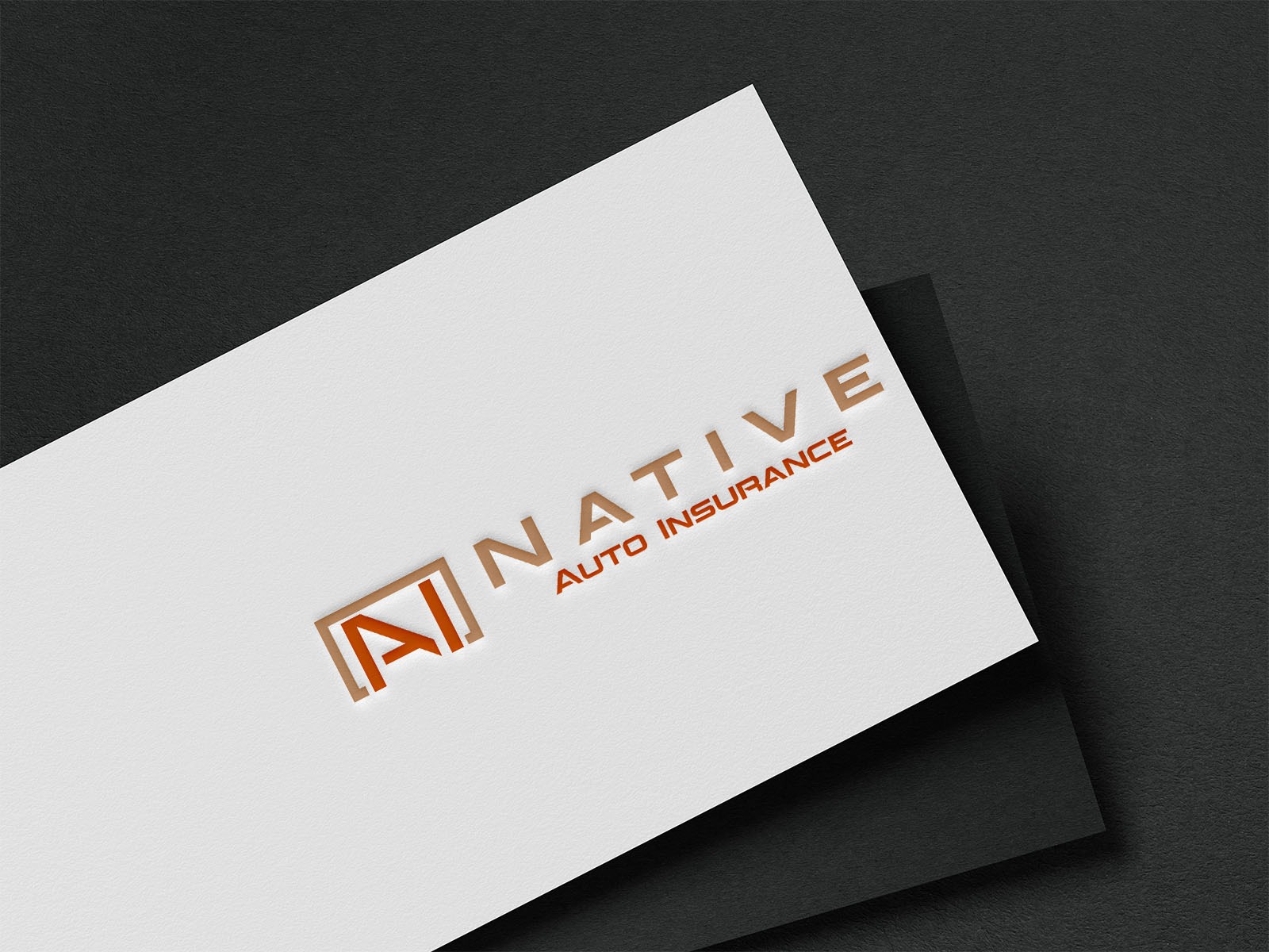 Final design iteration for Native Auto Insurance logo