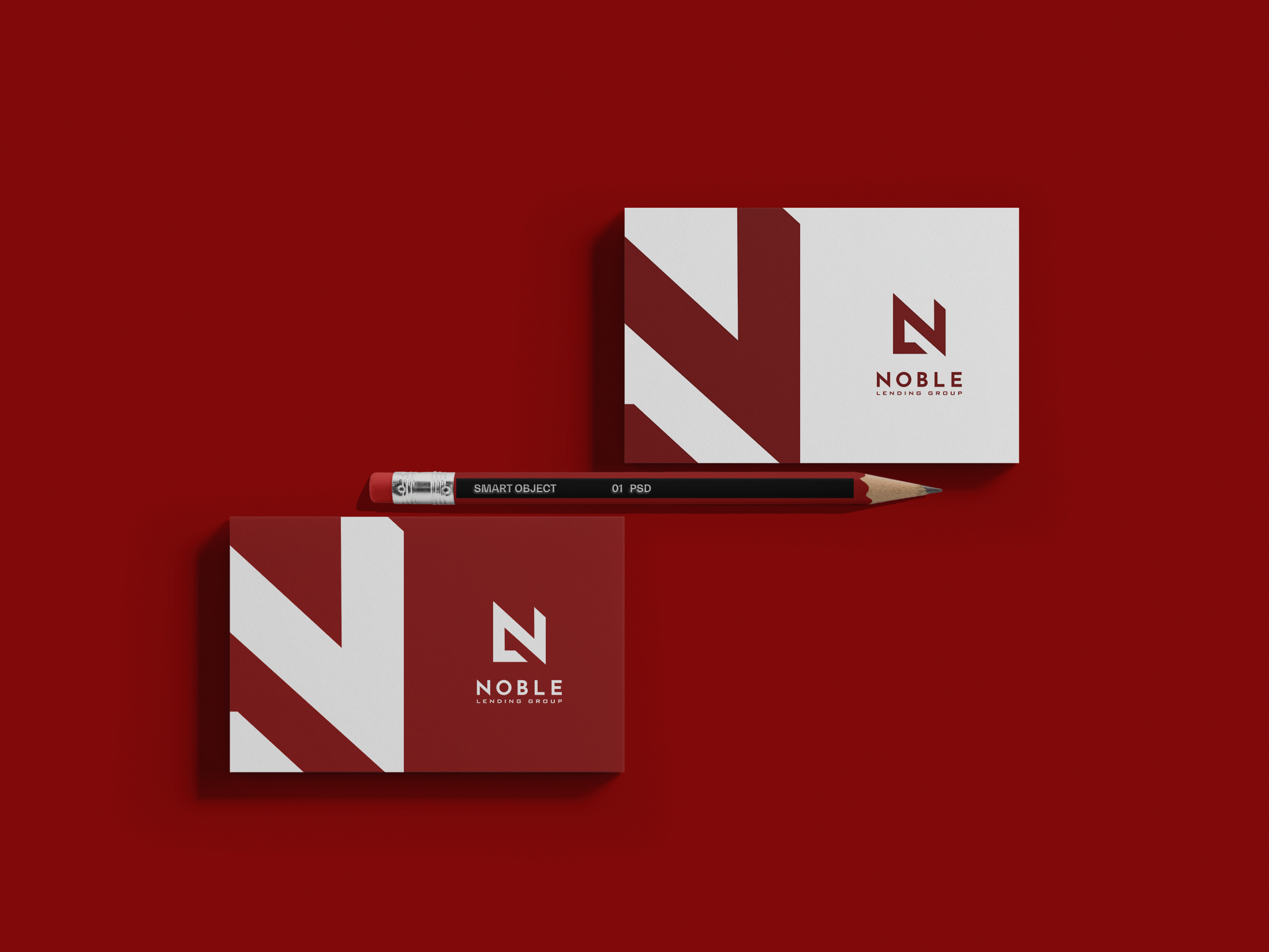 Reveille Mortgage Group modern logo brand identity mockup