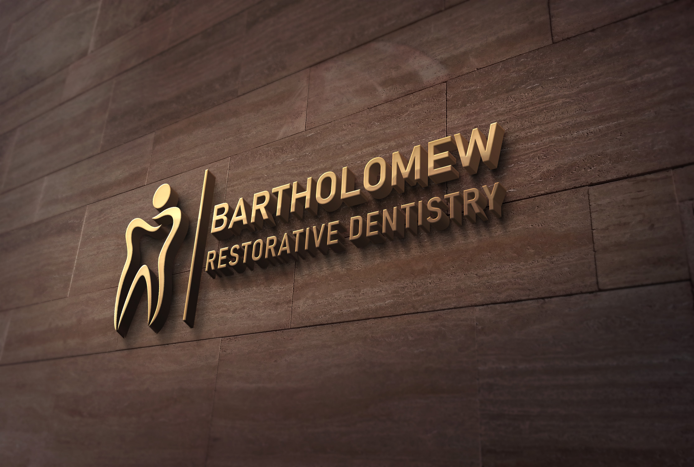 3D Wall Logo MockUp