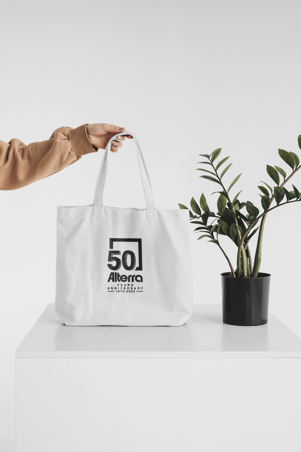 Alterra Branding Logo Canvas Bag Mockup