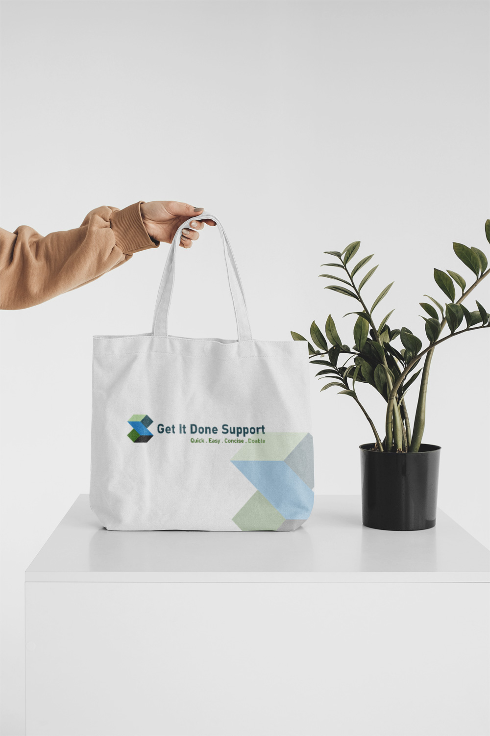 Final Logo on Canvas Bag Mockup