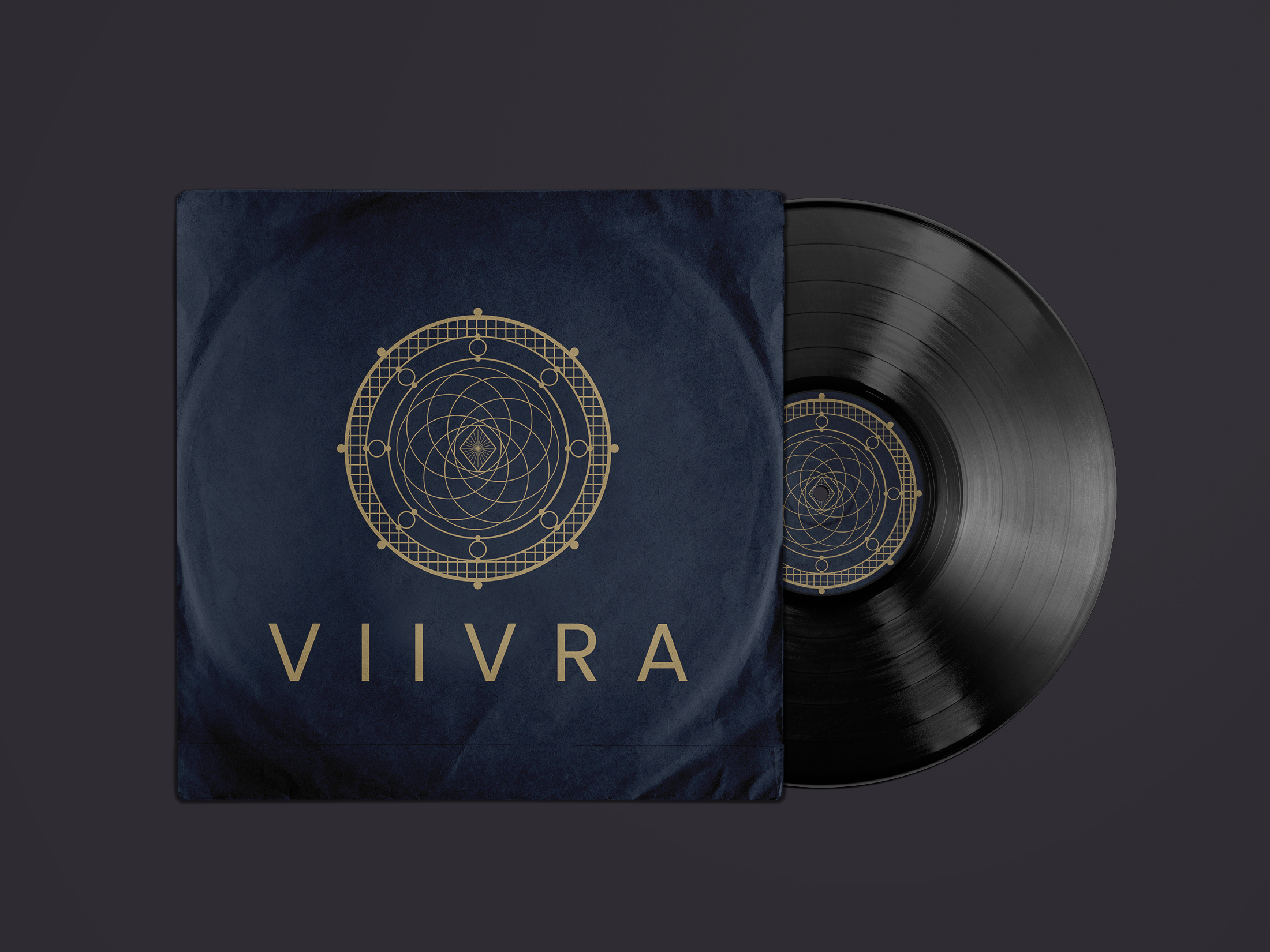 VIIVRA Branding on Vinyl Record