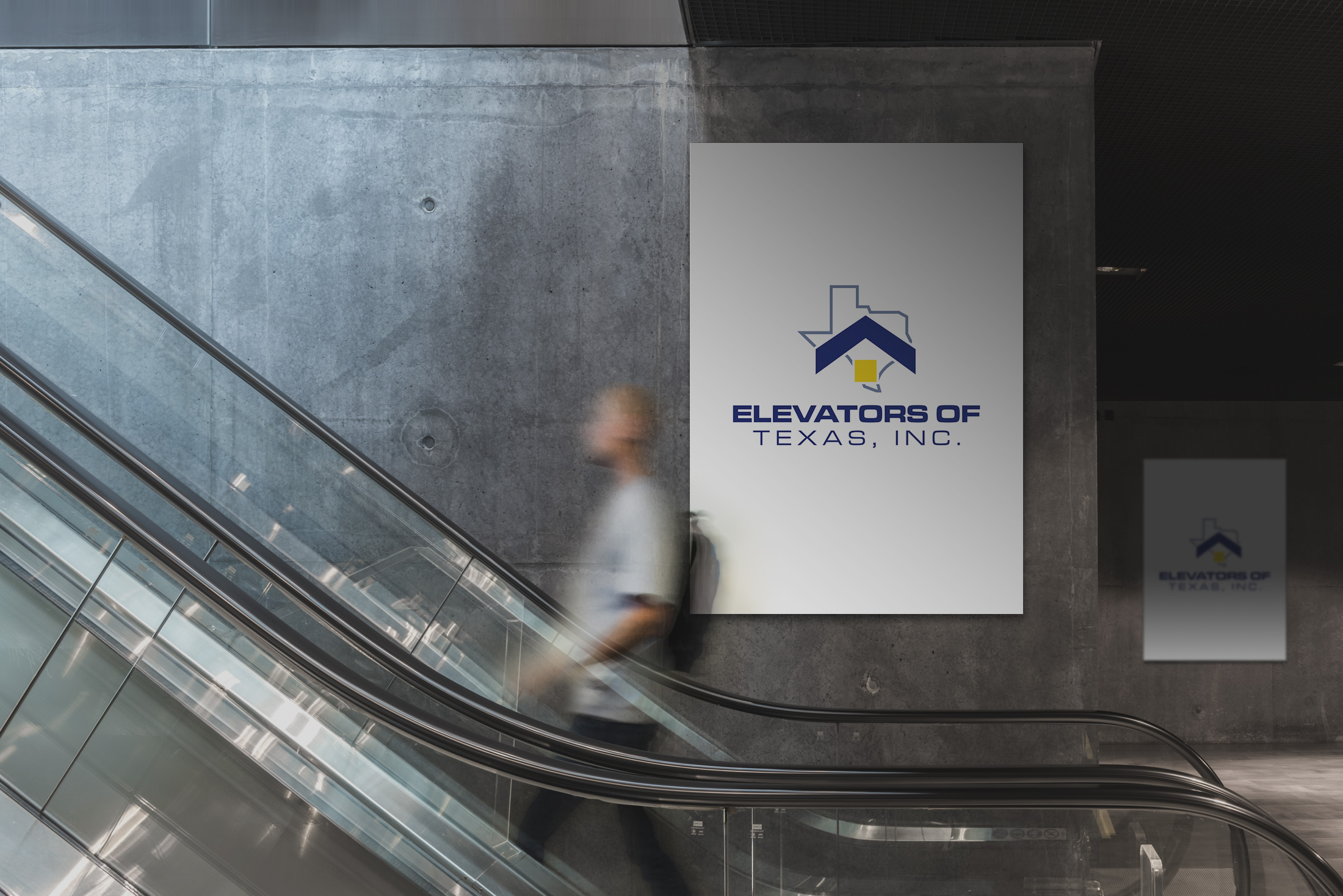 Elevators of Texas Logo Mockup