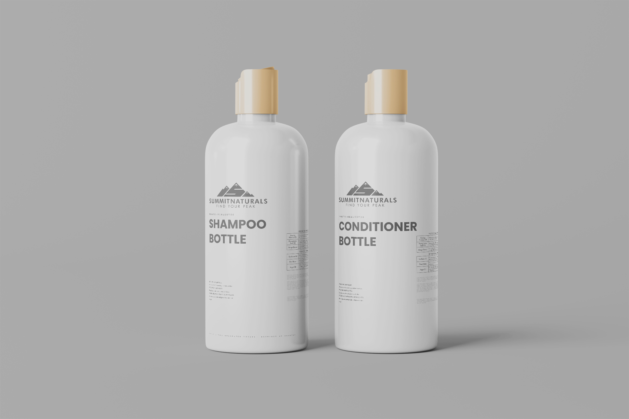 Summit Naturals Logo on Shampoo