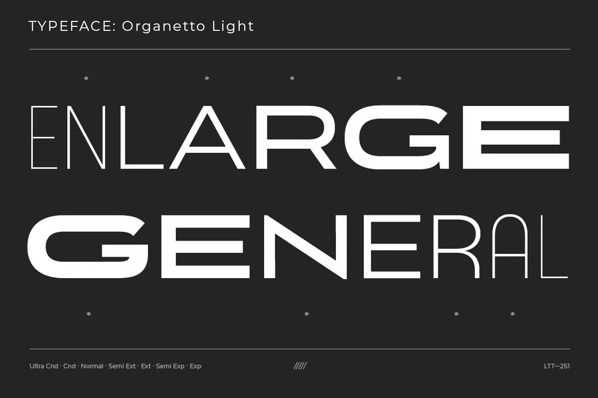 Organetto Light font used in the Undivided logo