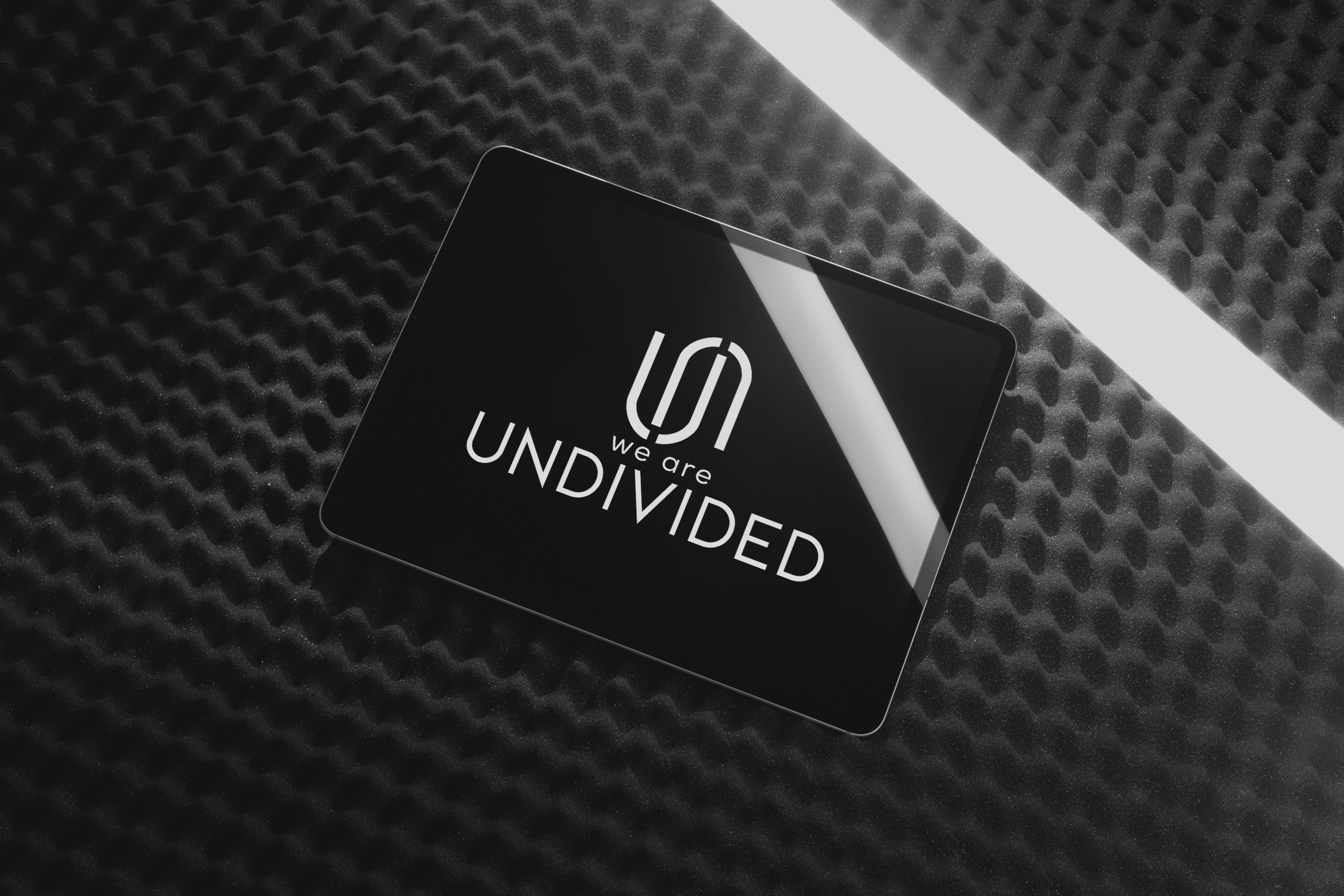 Undivided logo on iPad