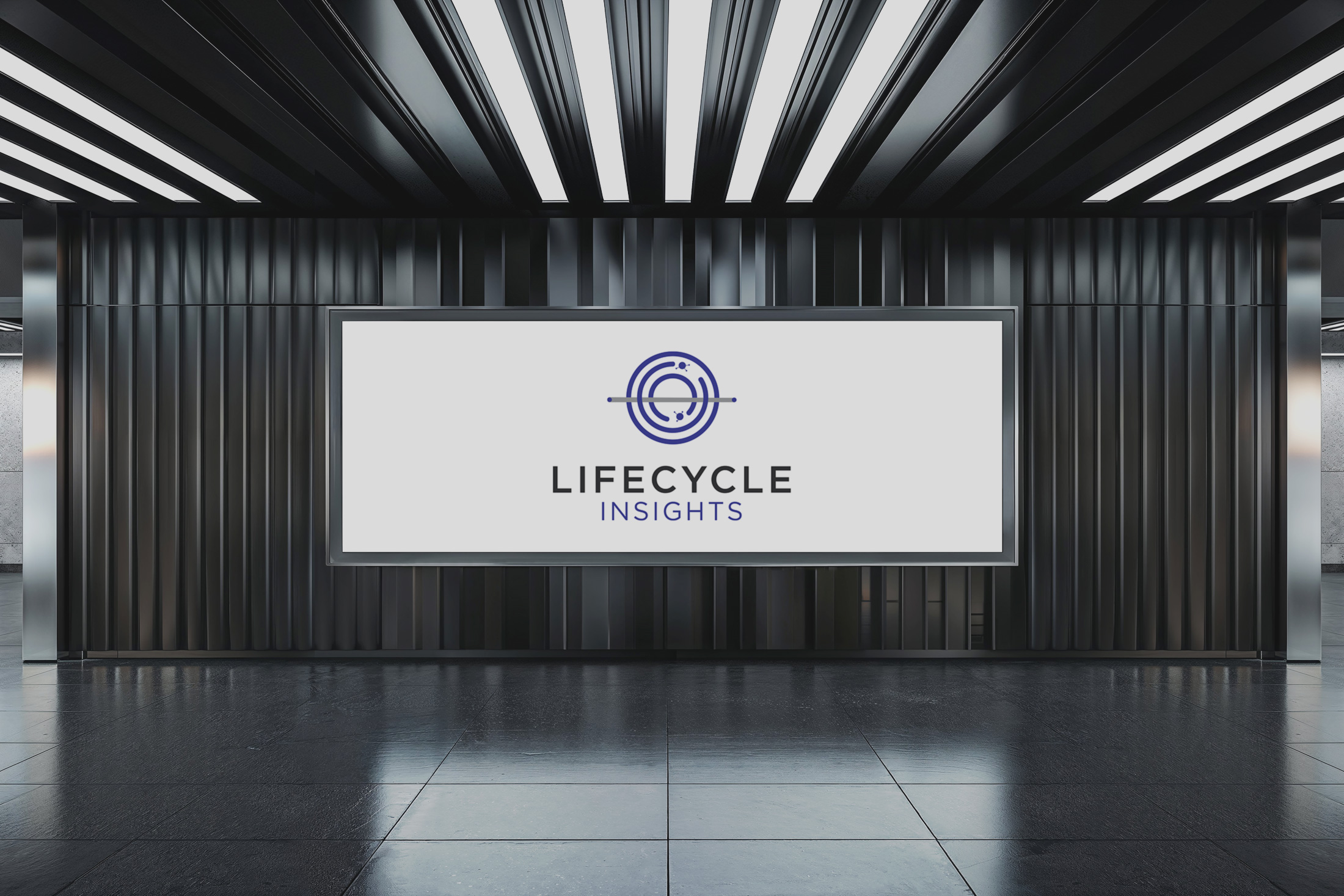 Lifecycle Insights Logo Digital Display Mockup