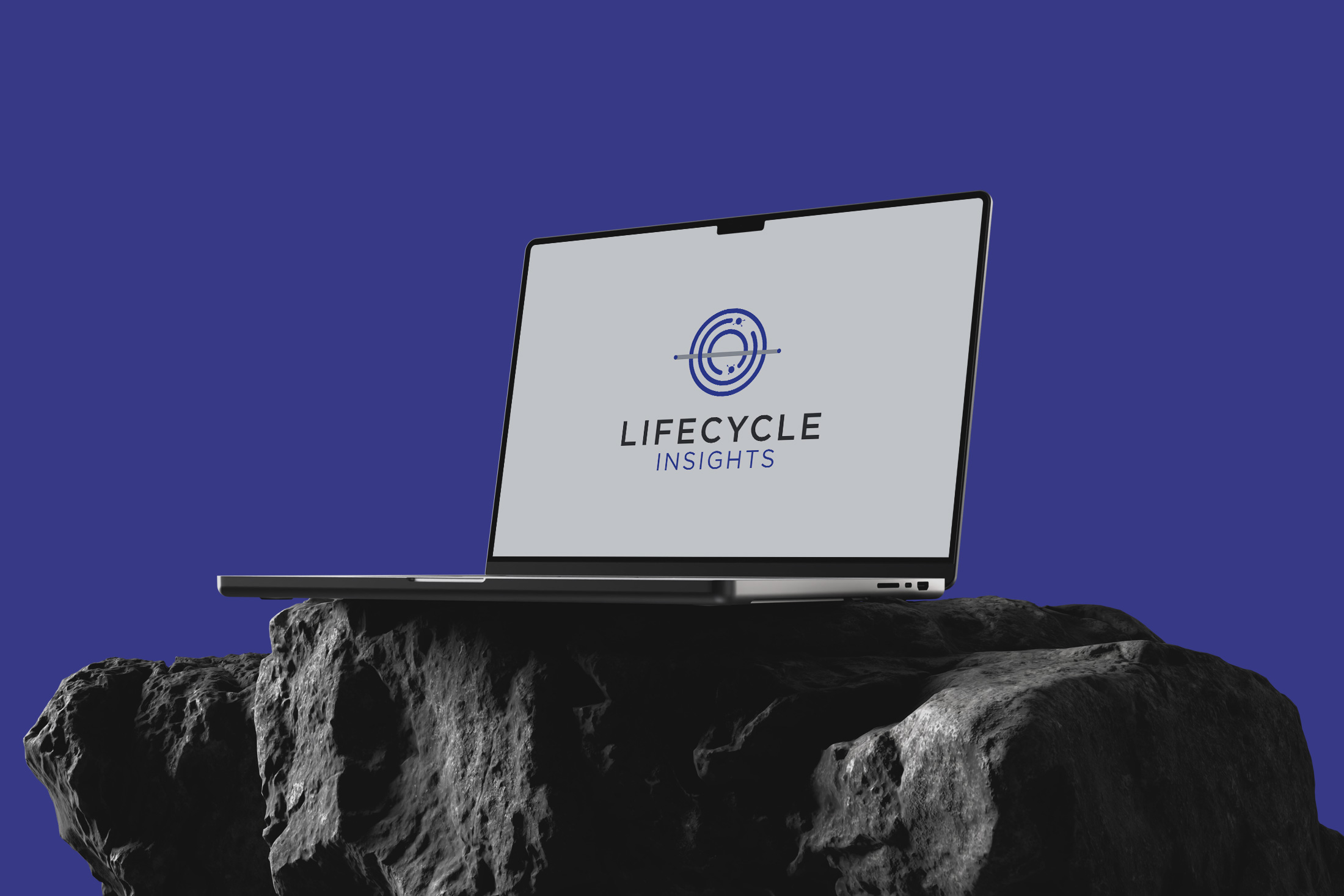 Lifecycle Insights Logo Laptop Mockup