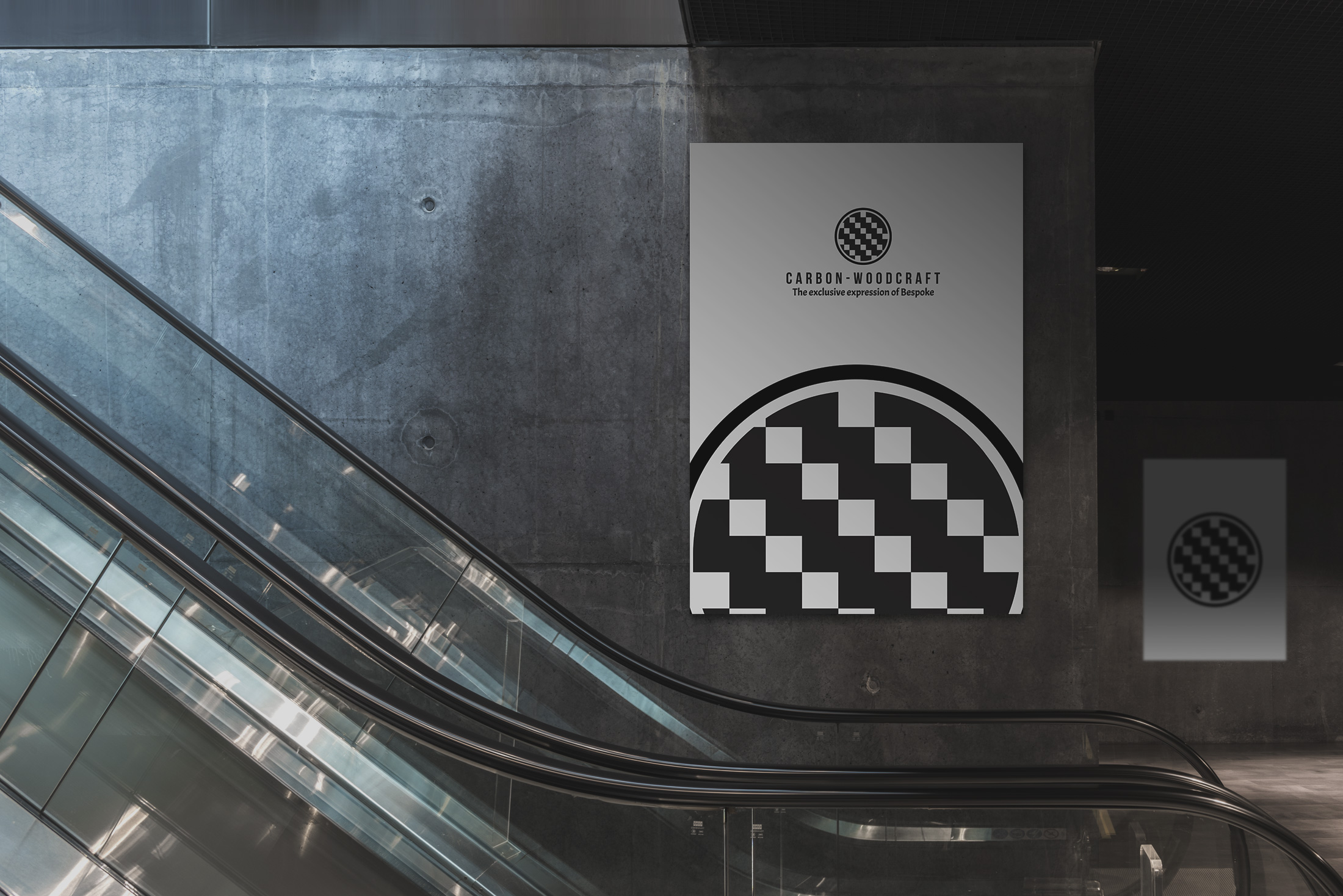 Carbon-Woodcraft Logo on Billboard