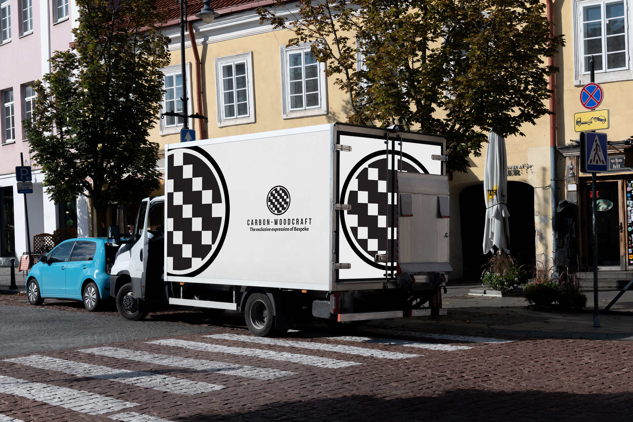 Carbon-Woodcraft Logo on Truck