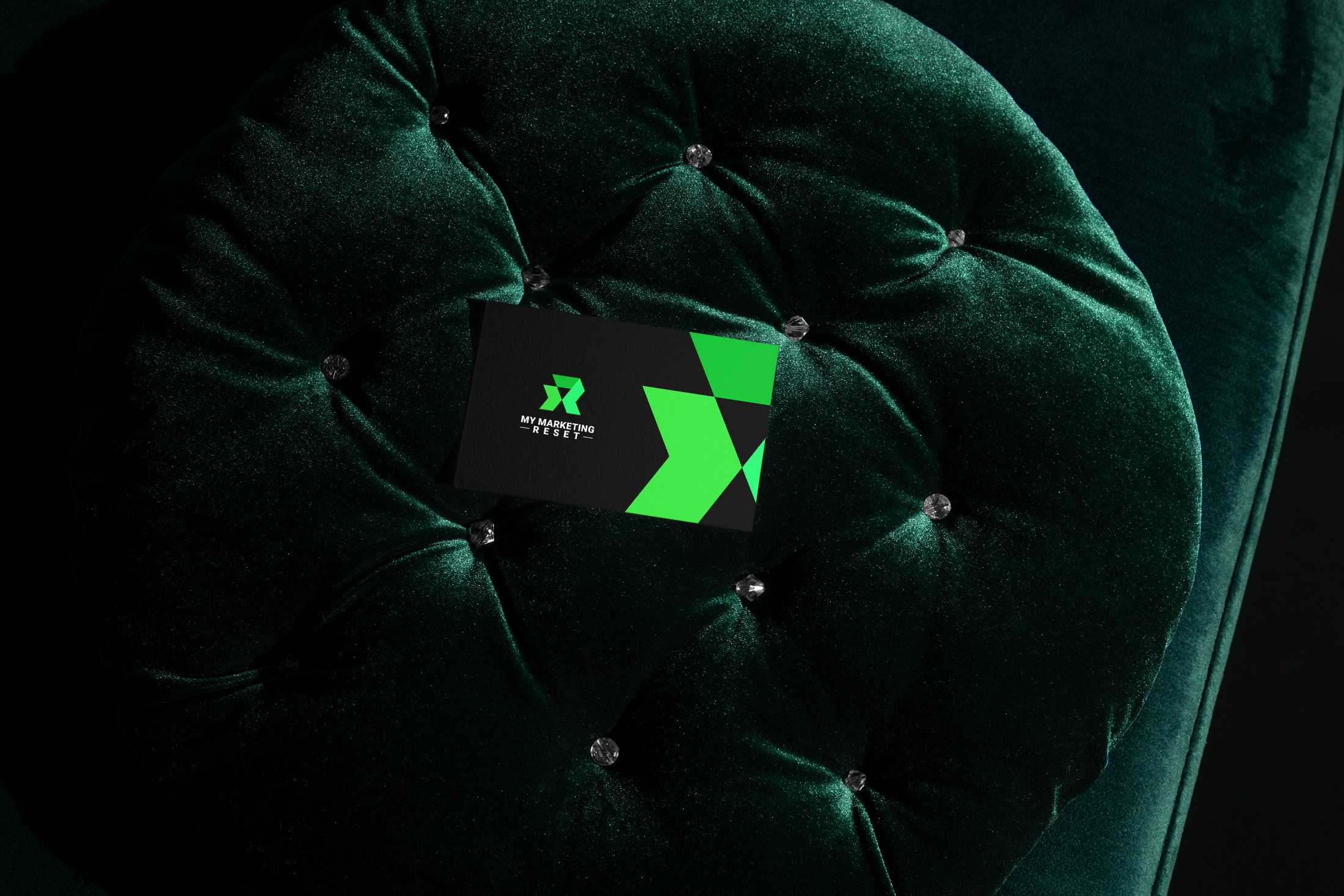 Logo on Business Card Mockup