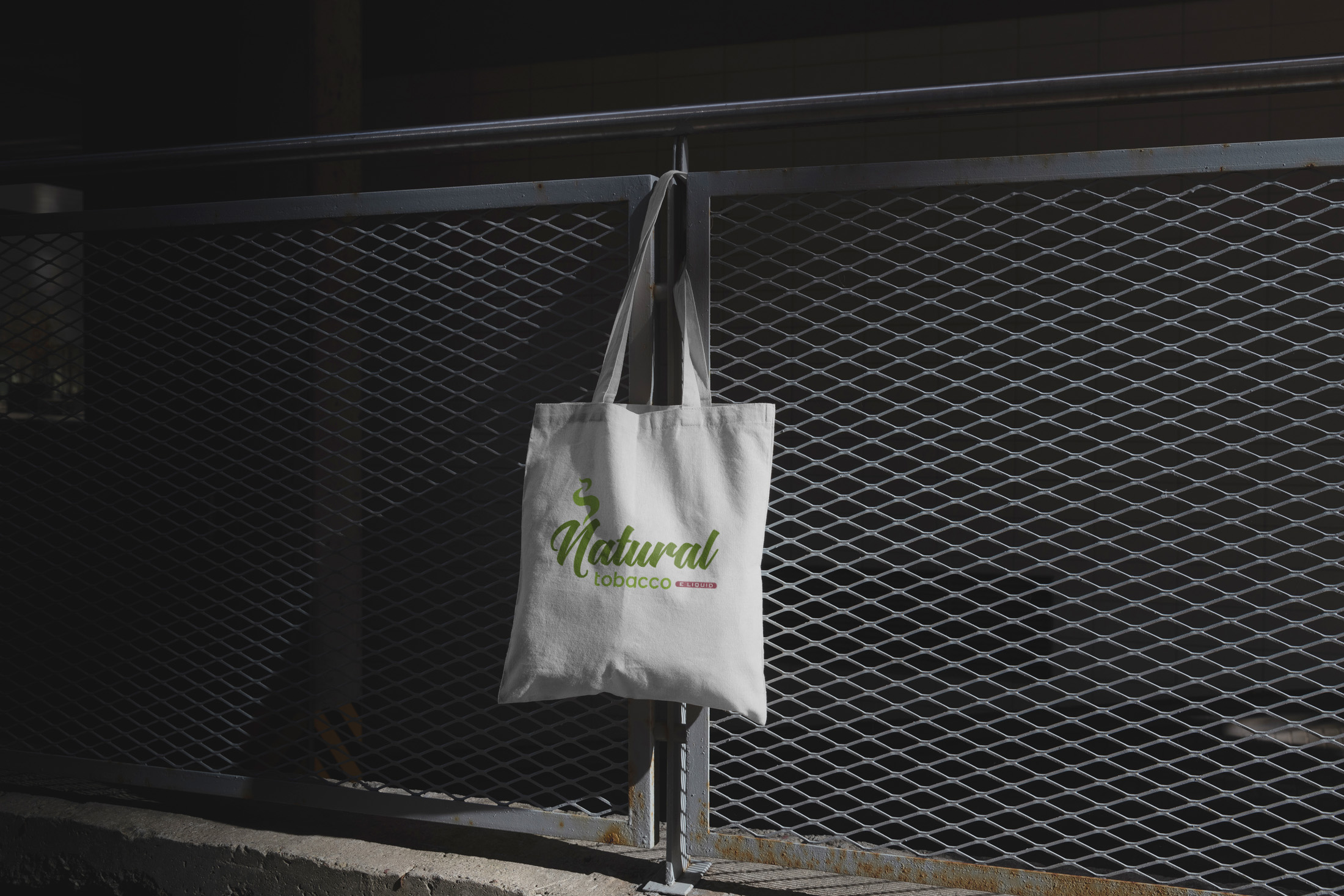 Logo on tote bag