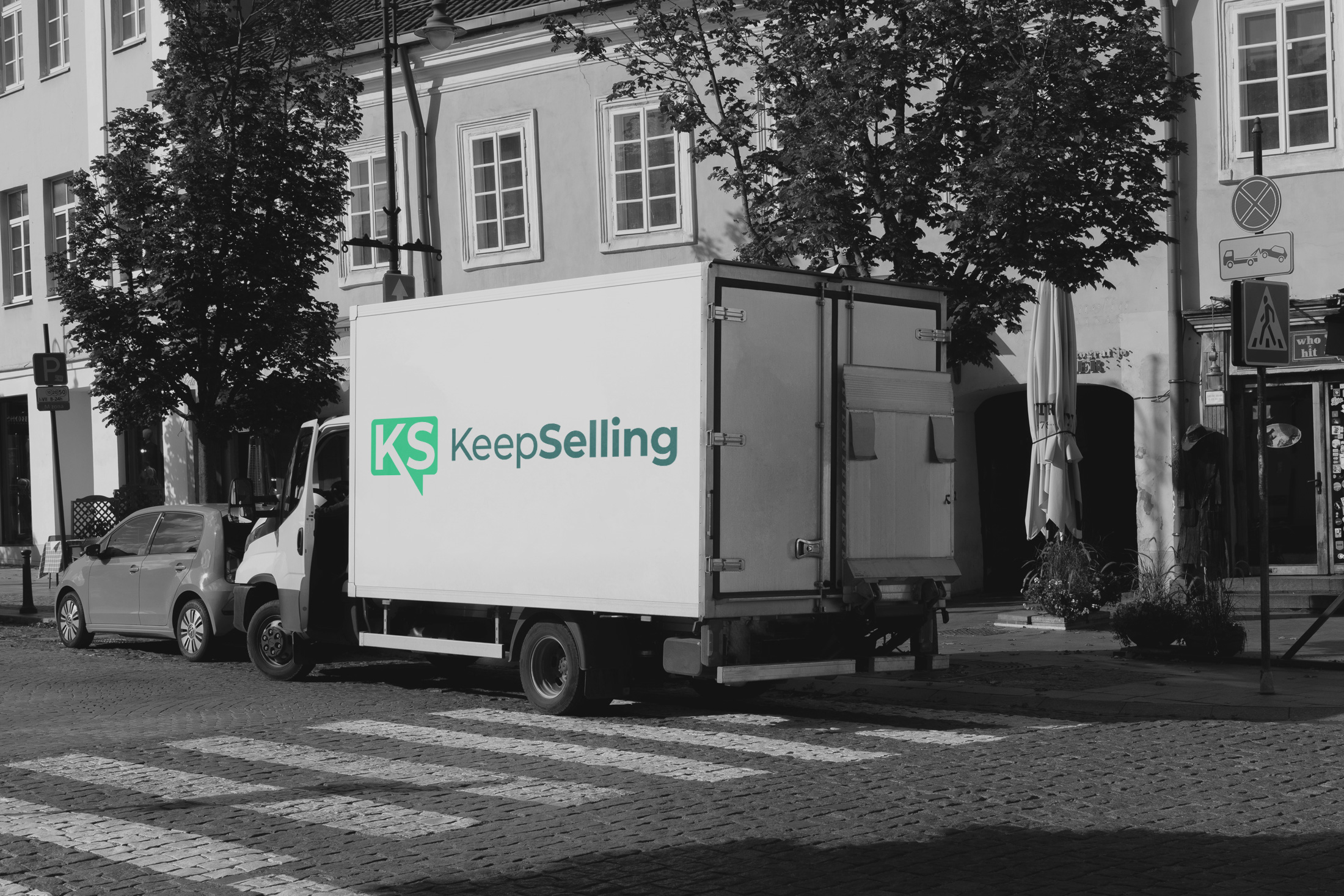 Logo on truck